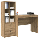 vidaXL Asztal Artisan tölgy 145.5 x 50 x 127 cm 2 db
