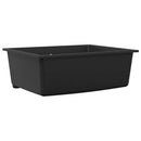 vidaXL Konyhai mosogató Fekete 54 x 44 x 20 cm Gránit