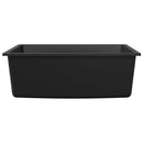 vidaXL Konyhai mosogató Fekete 54 x 44 x 20 cm Gránit