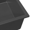 vidaXL Konyhai mosogató Szürke 54 x 44 x 20 cm Gránit