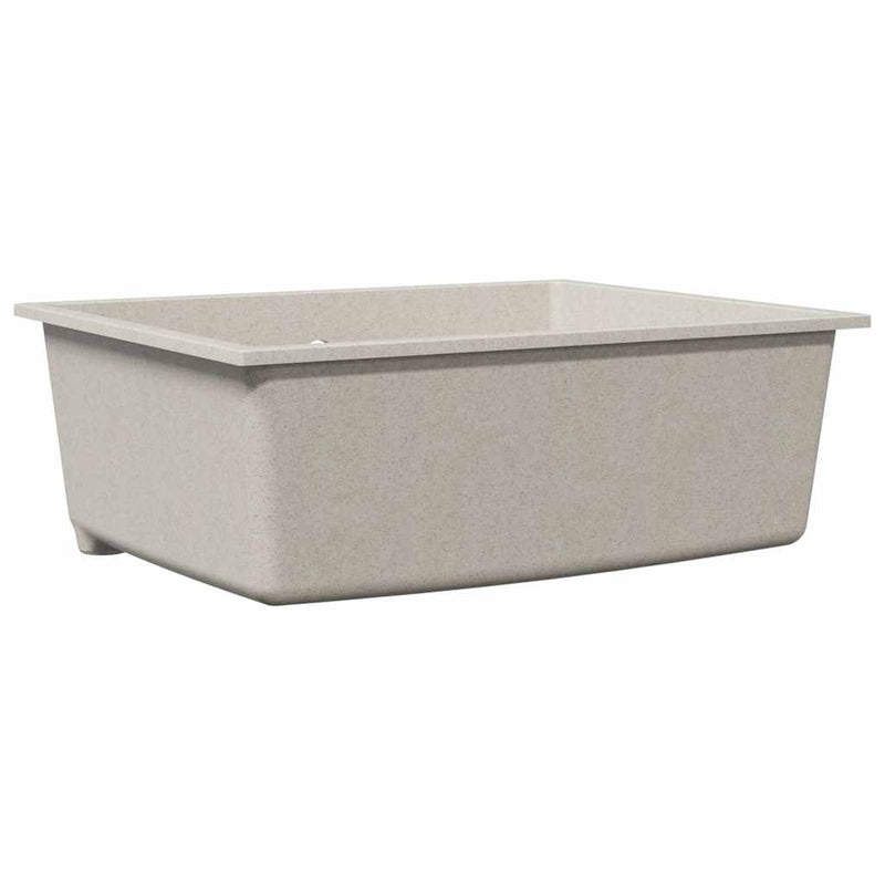 vidaXL Konyhai mosogató Bézs 54 x 44 x 20 cm Gránit
