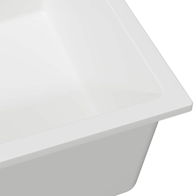 vidaXL Konyhai mosogató Fehér 54 x 44 x 20 cm Gránit