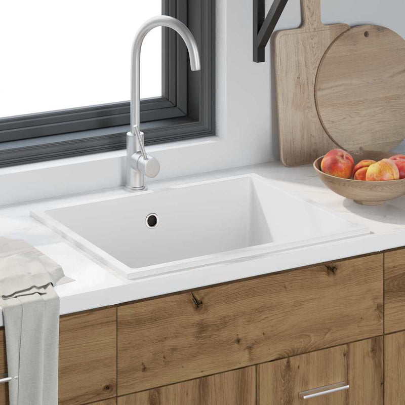 vidaXL Konyhai mosogató Fehér 54 x 44 x 20 cm Gránit