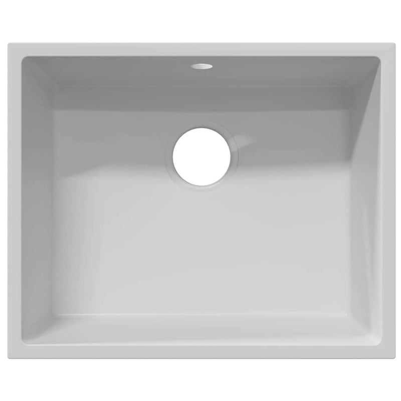 vidaXL Konyhai mosogató Fehér 54 x 44 x 20 cm Gránit