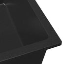 vidaXL Konyhai mosogató Fekete 38 x 44 x 20 cm Gránit