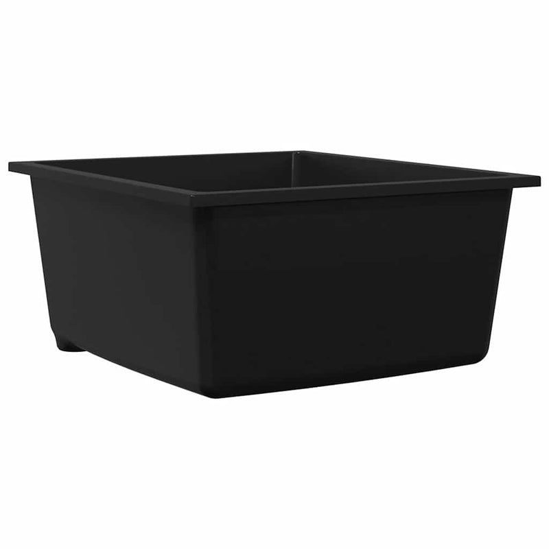 vidaXL Konyhai mosogató Fekete 38 x 44 x 20 cm Gránit