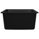 vidaXL Konyhai mosogató Fekete 38 x 44 x 20 cm Gránit