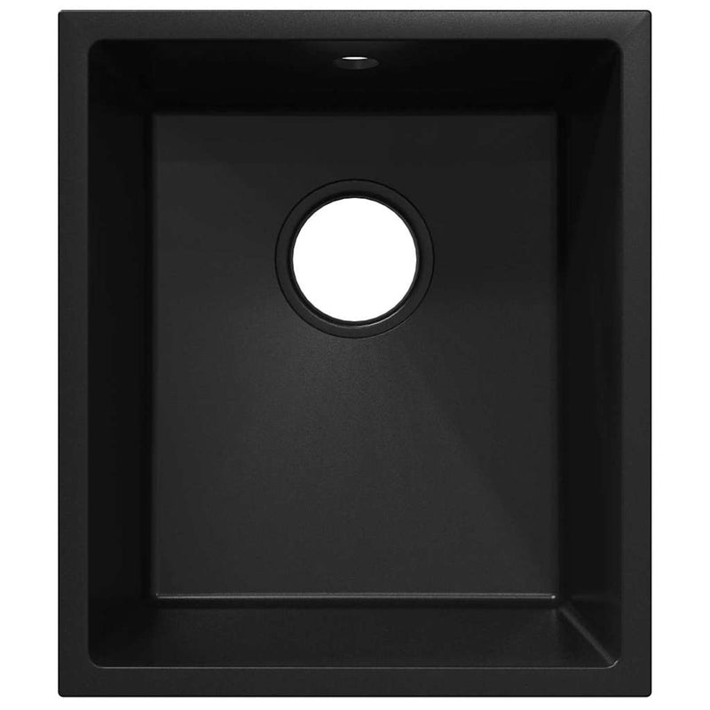 vidaXL Konyhai mosogató Fekete 38 x 44 x 20 cm Gránit