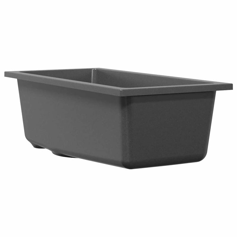 vidaXL Konyhai mosogató Szürke 21 x 44 x 14 cm Gránit