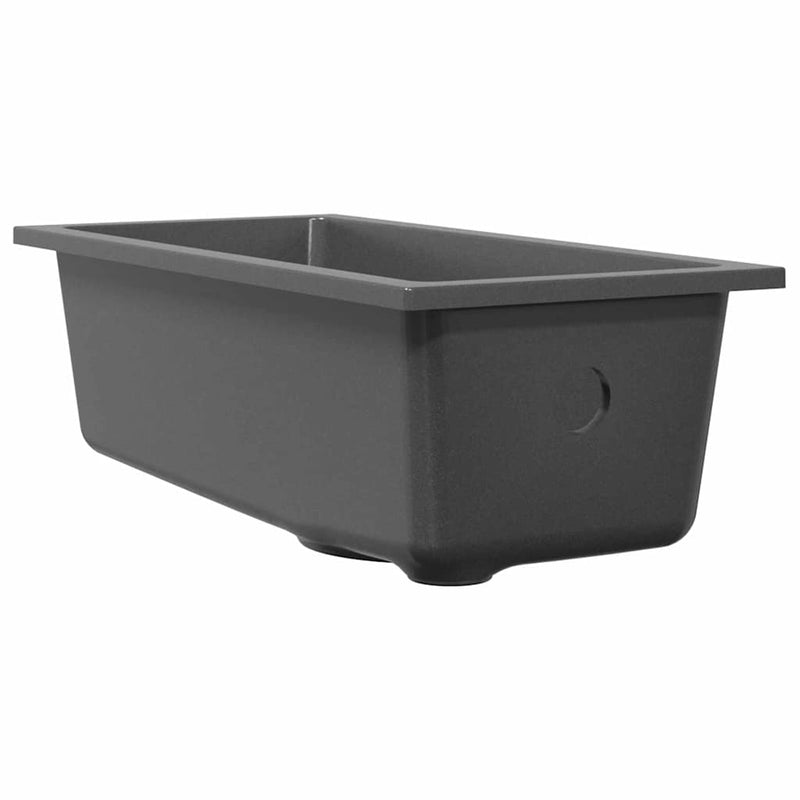 vidaXL Konyhai mosogató Szürke 21 x 44 x 14 cm Gránit