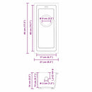 vidaXL Konyhai mosogató Fehér 21 x 44 x 14 cm Gránit