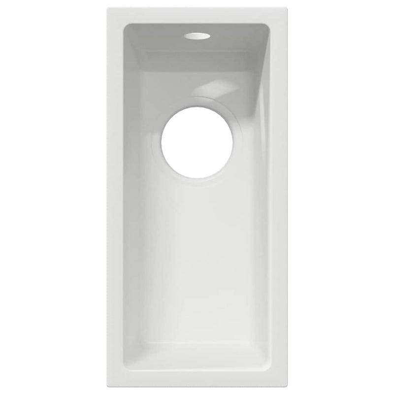 vidaXL Konyhai mosogató Fehér 21 x 44 x 14 cm Gránit
