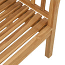 vidaXL pad Barna 120 x 53,5 x 85 cm Tömör tíkfa