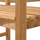 vidaXL pad Barna 120 x 53,5 x 85 cm Tömör tíkfa