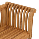 vidaXL Kerti pad Barna 127,5 x 52 x 80 cm Tömör tíkfa