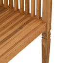 vidaXL Kerti pad Barna 127,5 x 52 x 80 cm Tömör tíkfa