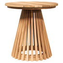 vidaXL Oldal asztal Barna 50 x 50 x 49,5 cm Tömör Teakfa