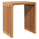 vidaXL Kerti Oldal Asztal 3 pcs Barna 33 x 44,5 x 51 cm Tömör Teakfa
