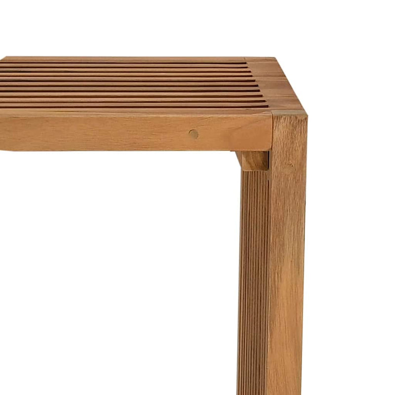 vidaXL Kerti Oldal Asztal Barna 50 x 32,5 x 35 cm Tömör tíkfa