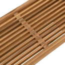 vidaXL Kerti Oldal Asztal Barna 70 x 37,5 x 35,5 cm Tömör Teakfa