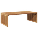 vidaXL Kerti Oldal Asztal Barna 110 x 55 x 35,5 cm Tömör Teakfa
