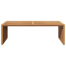 vidaXL Kerti Oldal Asztal Barna 110 x 55 x 35,5 cm Tömör Teakfa