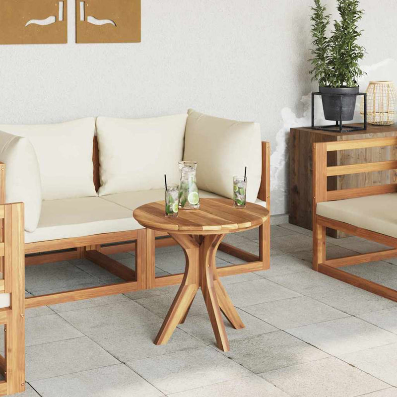 vidaXL Dohányzóasztal Barna 55 x 55 x 51 cm Tömör tíkfa