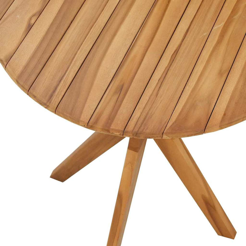 vidaXL Bisztróasztal Barna 70 x 70 x 75 cm Tömör tíkfa