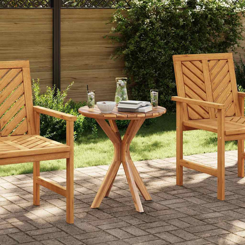 vidaXL Bisztróasztal Barna 70 x 70 x 75 cm Tömör tíkfa