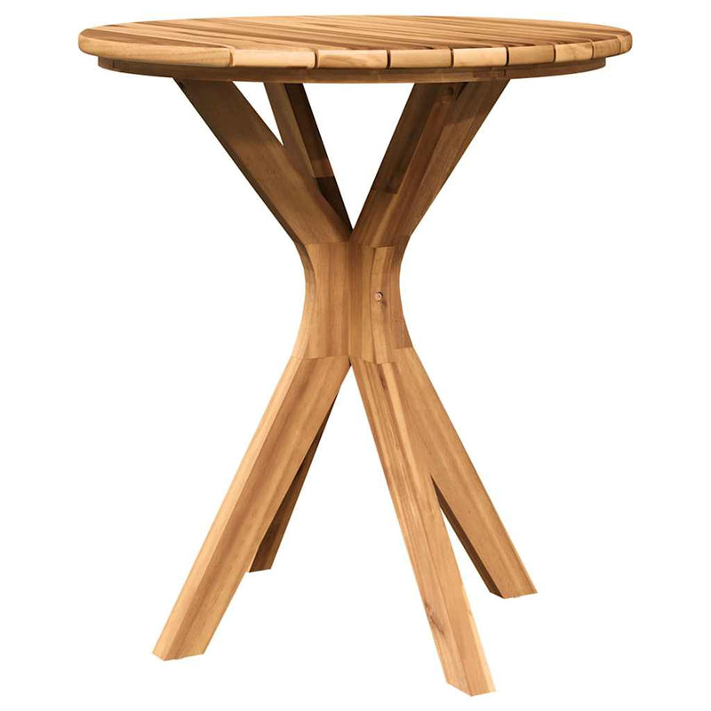 vidaXL Bisztróasztal Barna 70 x 70 x 75 cm Tömör tíkfa