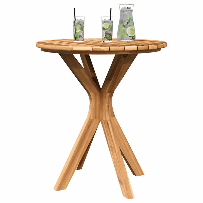 vidaXL Bisztróasztal Barna 70 x 70 x 75 cm Tömör tíkfa