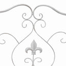 vidaXL Kerti pad Fehér 104 x 54 x 93cm Acél