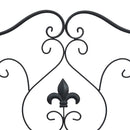 vidaXL Kerti pad Fekete 104 x 54 x 93cm Acél