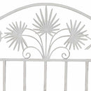 vidaXL Kerti pad Fehér 104 x 54 x 93cm Acél