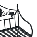 vidaXL Kerti pad Fekete 104 x 54 x 93cm Acél