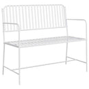 vidaXL Kerti pad Sima Fehér 103,5 x 51,5 x 90 cm Acél