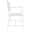vidaXL Kerti pad Sima Fehér 103,5 x 51,5 x 90 cm Acél