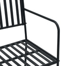 vidaXL Kerti pad Fekete 103,5 x 51,5 x 90 cm Acél