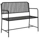 vidaXL Kerti pad Fekete 103,5 x 51,5 x 90 cm Acél