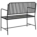 vidaXL Kerti pad Fekete 103,5 x 51,5 x 90 cm Acél