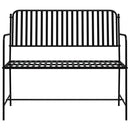 vidaXL Kerti pad Fekete 104 x 54 x 93cm Acél