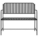 vidaXL Kerti pad Fekete 103,5 x 51,5 x 90 cm Acél