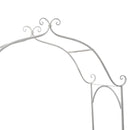 vidaXL Kerti pad párnával Fehér 104 x 54 x 93cm Acél