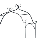 vidaXL Kerti pad párnával Fekete 104 x 54 x 93cm Acél