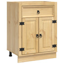 vidaXL Cabinet SKI Mézes Barna 60 x 46 x 81,5 cm Tömör fenyőfa