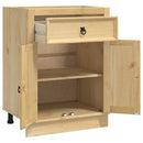 vidaXL Cabinet SKI Mézes Barna 60 x 46 x 81,5 cm Tömör fenyőfa