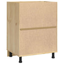 vidaXL Cabinet SKI Mézes Barna 60 x 46 x 81,5 cm Tömör fenyőfa