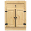 vidaXL Cabinet SKI Mézes Barna 60 x 46 x 81,5 cm Tömör fenyőfa