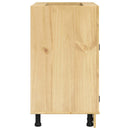 vidaXL Cabinet SKI Mézes Barna 60 x 46 x 81,5 cm Tömör fenyőfa