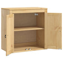 vidaXL Cabinet SKI Mézes Barna 60 x 32 x 60 cm Tömör fenyőfa